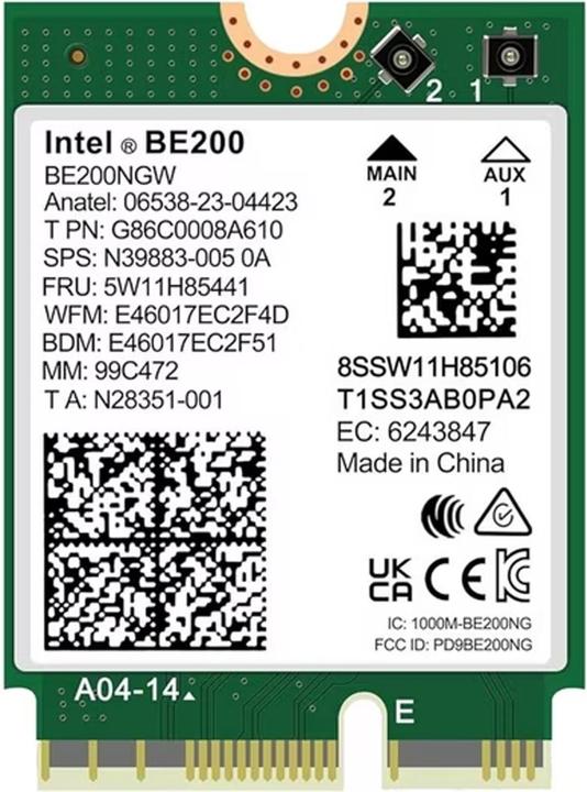 Actual product image Intel BE200 (M.2 E Key)