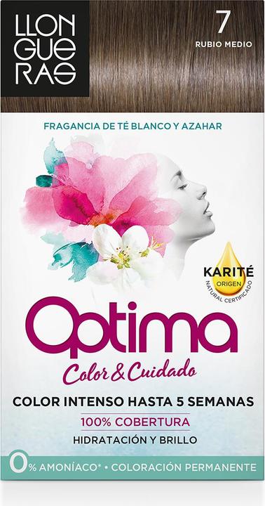 Llongueras OPTIMA hair colour #7 rubio medio (7)
