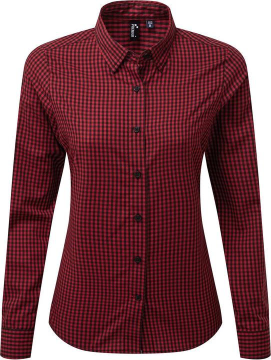 Immagine prodotto Premier Maxton Camicia Percalle, a Quadretti Manica Lunga Donna (S)