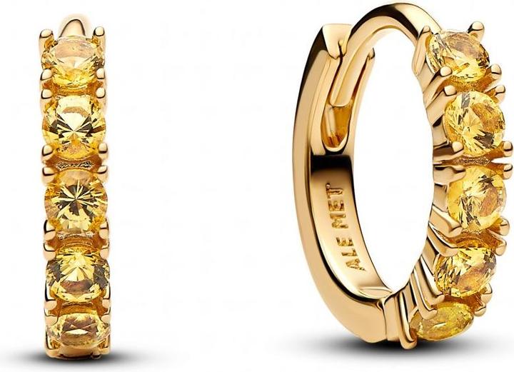 Image du produit Pandora Boucle d'oreille Huggie jaune (Plaqué or, Métal)