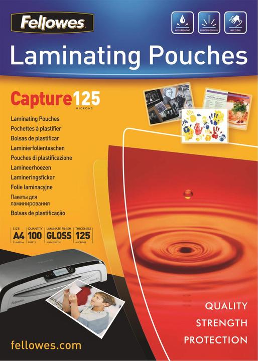 Produktbild Fellowes Capture 125 (A4, 100 Stück, 125 µm)