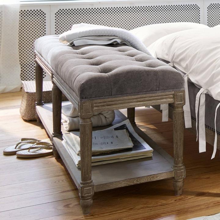 Image du produit Loberon Banc Surcelles gris/marron antique (150 cm)