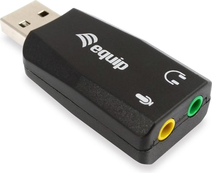 Actual product image equip USB sound adapter as additional sound card for headsets (USB)