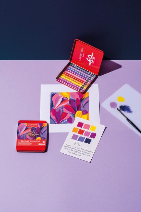 Immagine prodotto Caran d'Ache Neocolor II watersoluble Wax Special Edition in scatola di metallo (Multicolore, 10 x)