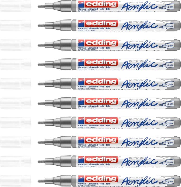 Produktbild Edding Acrylmarker 5300 Fein (Silber, 2 mm, 1 x)