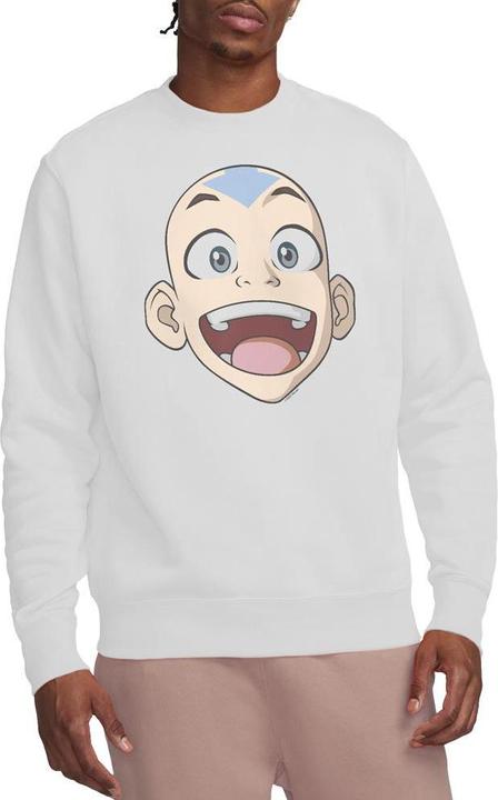 Actual product image Avatar: The Last Airbender Unisex Adult Aang Big Face Sweatshirt (M)