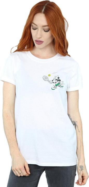 Actual product image Disney Womens/Ladies Minnie Mouse Tennis Breast Print Cotton Boyfriend T-Shirt (XXL)