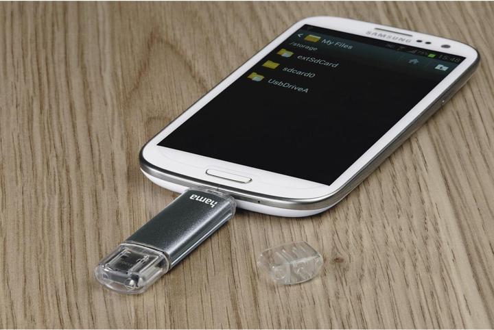 Produktbild Hama Laeta Twin (32 GB, USB-A, Micro USB, USB 2.0)