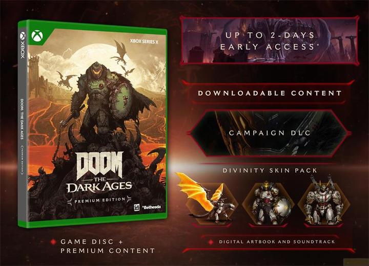 Image du produit Bethesda DOOM: The Dark Ages Premium Edition (Xbox Series X, Xbox Series S, DE)