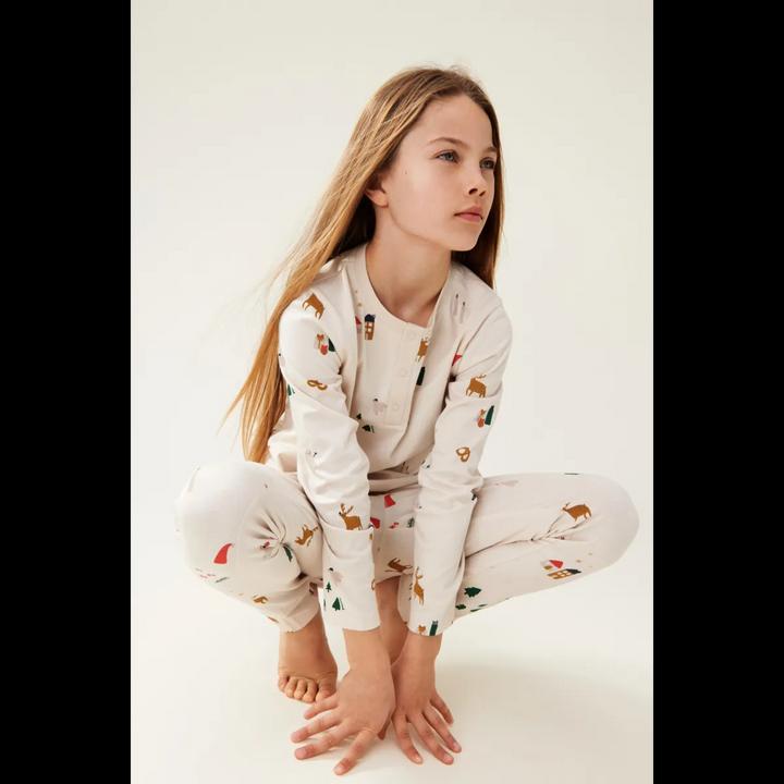 Produktbild Liewood Bio Pyjama Wilhelm Holiday Sandy (92)