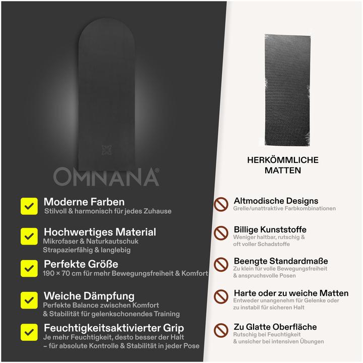 Produktbild Omnana SOFTSENSE Yogamatte (4 mm)