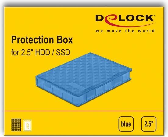 Actual product image Delock Protection box for 2.5? HDD / SSD blue