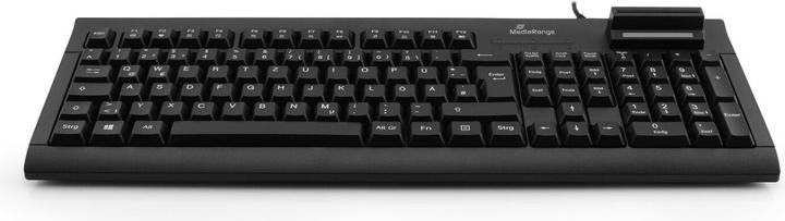 Actual product image MediaRange KEYBOARD QWERTY BLACK MROS115 with cable SmartCard (DE, Cable)