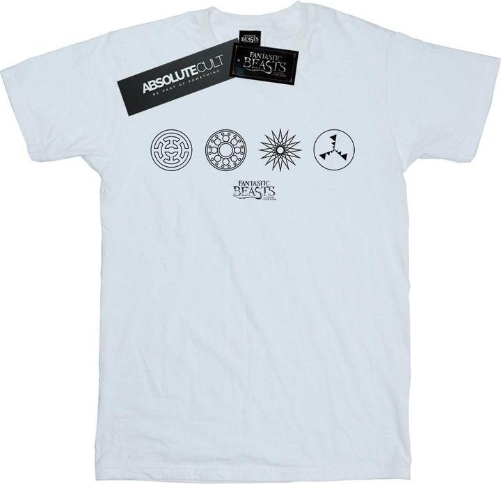 Actual product image Fantastic Beasts Mens Circular Icons T-Shirt (S)