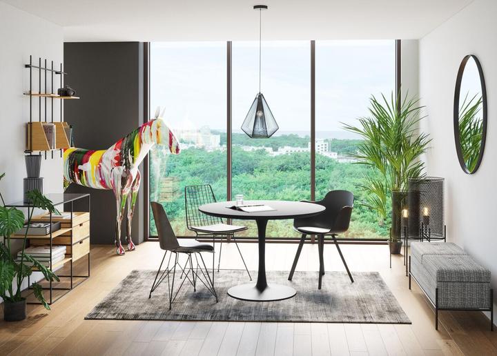 Actual product image Kare Design Tisch Schickeria Schwarz Ø110