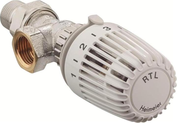Image du produit Heimeier Limiteur de température de retour RTL R 1/2, équerre, sans préréglage, RG nickelé