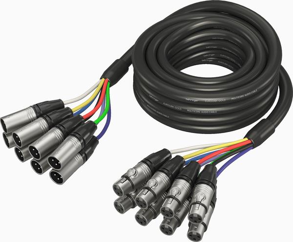 Behringer GMX-500 cable 8 x XLR F - 8 x XLR M 5m (5 m, Multicore)