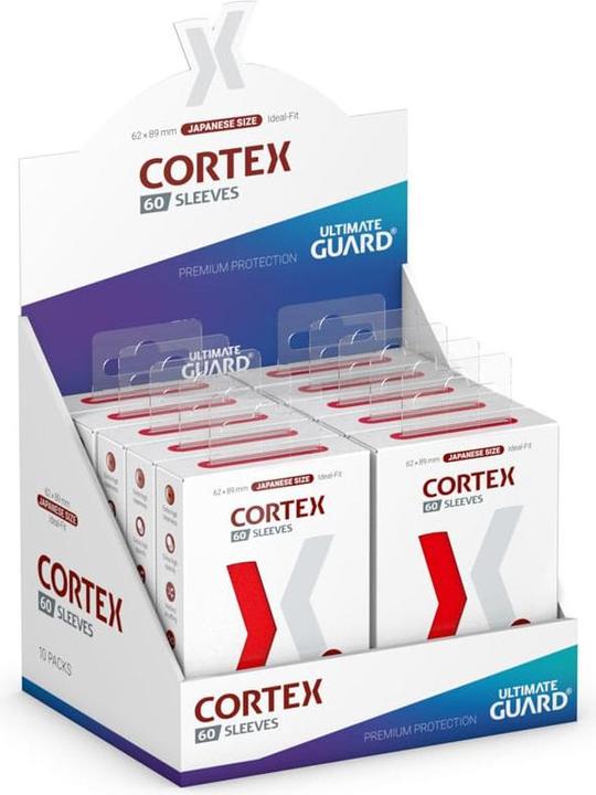 Produktbild Ultimate Guard 60 pochettes Cortex Sleeves format japonais Rouge