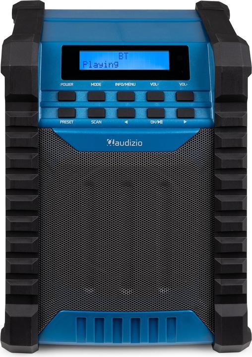 Image du produit Audizio Baustellenradio Temi Blau, Radio Tuner: FM, DAB+ (FM, DAB+ DAB, Bluetooth)
