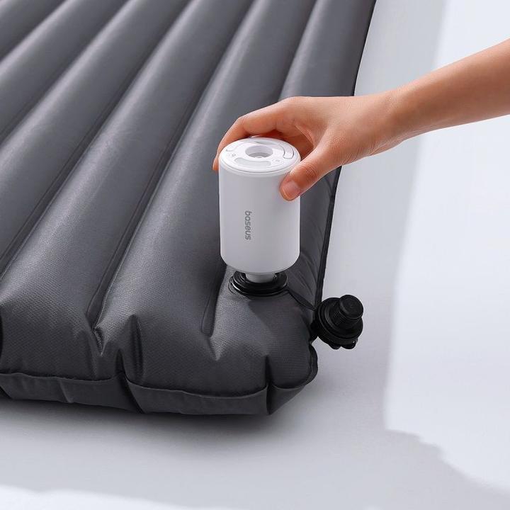 Immagine prodotto Baseus Pompa ad aria portatile PocketGo serie Pro, bianco stellare (Display integrato, Microfono incorporato, Accumulatore di carica elettrica)