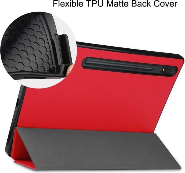 Actual product image MU Classic Triple foldable leather cover (Galaxy Tab S8+)