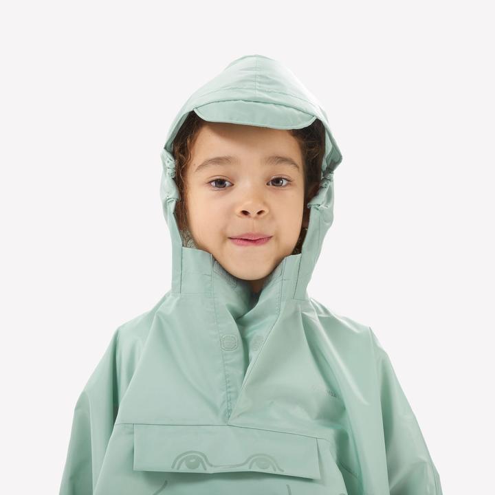 Image du produit Quechua Poncho Cape de pluie enfants taille 92-116 randonnée en montagne - MH100 vert