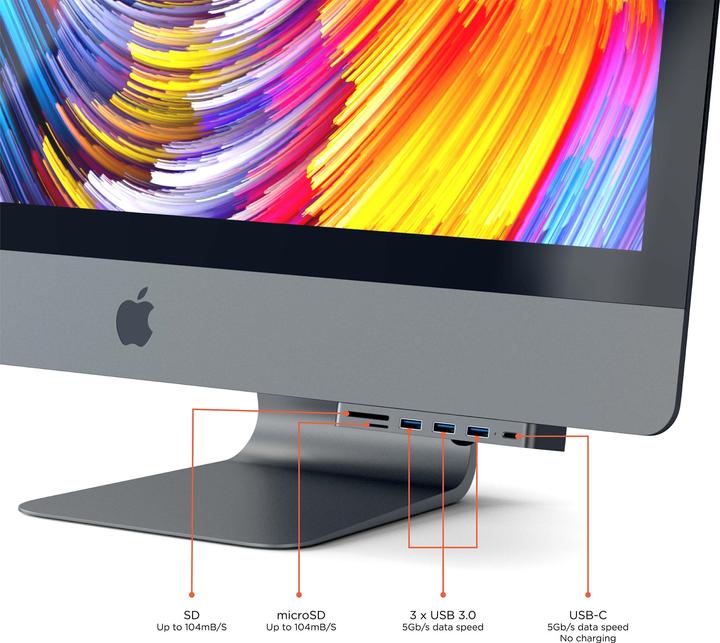 Produktbild Satechi USB-C Clamp Hub Pro (USB-C, 5 Ports)