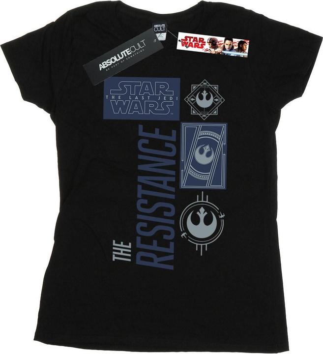 Actual product image Star Wars Womens/Ladies The Last Jedi The Resistance Cotton T-Shirt (M)