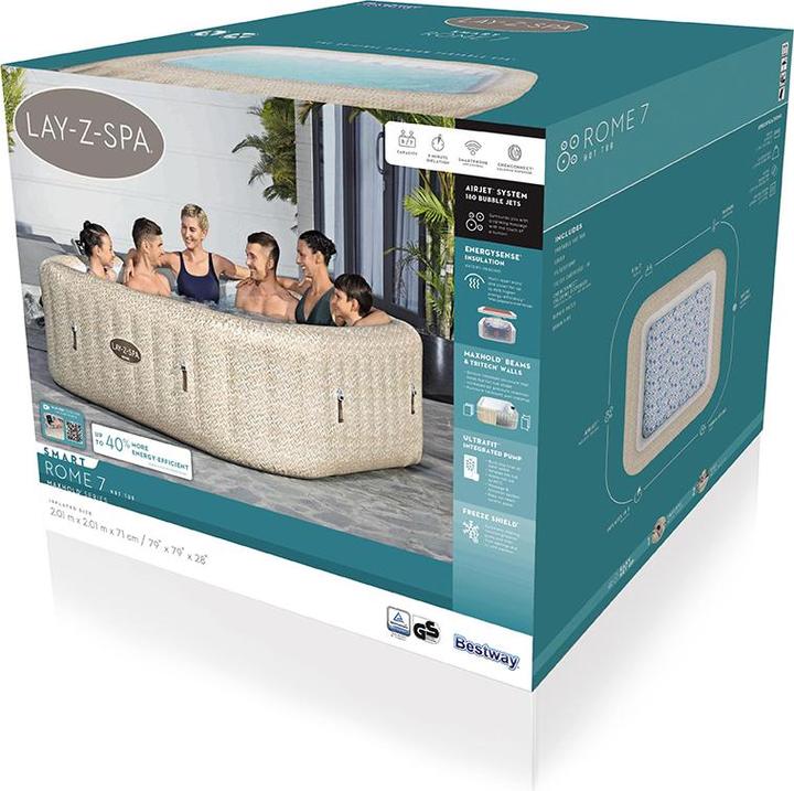 Image du produit Bestway Lay-Z-Spa Rome MaxHoldEnergySense Ultra (7 pers.)