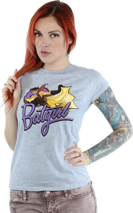 Immagine prodotto Universal Textiles Maglietta Batgirl Badge Heather Donna/Ladies (L)