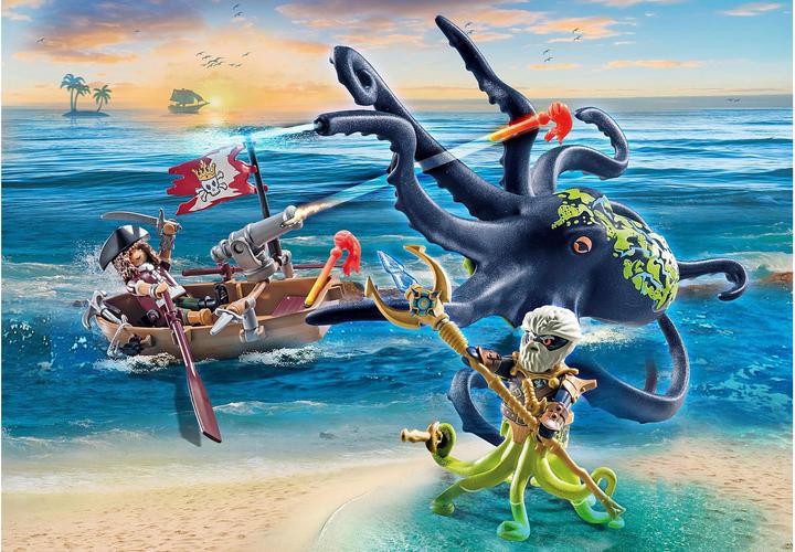 Produktbild Playmobil Kampf gegen den Riesenoktopus (71419, Playmobil Pirates)