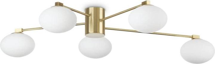 Produktbild Ideal lux HERMES G9 Deckenleuchte 5x ⌀900mm dimmbar Messing warmweiss 288277 (370 lm, G9)
