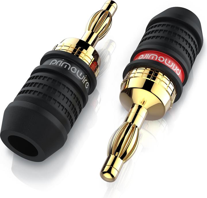 Actual product image Primewire Banana plugs for loudspeaker cables up to 3.5mm²