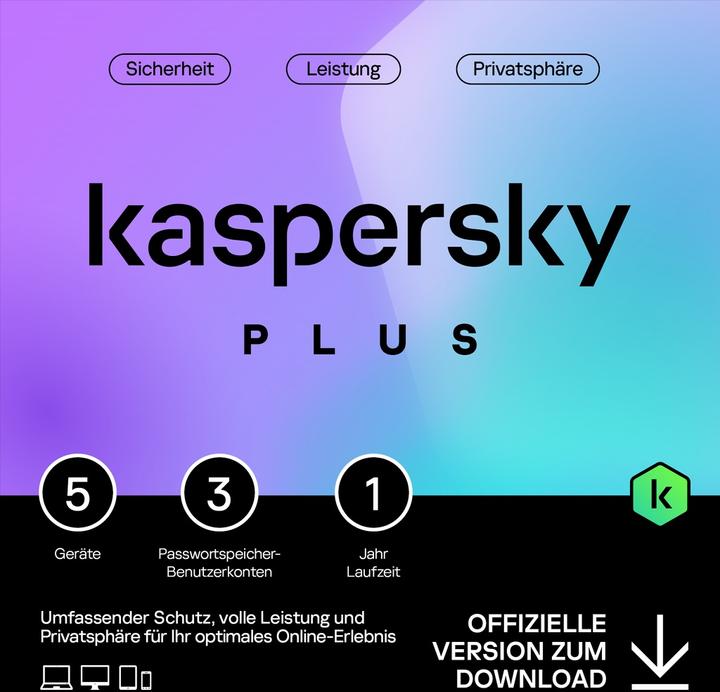 Actual product image Kaspersky Plus (5 PC) (12 months)