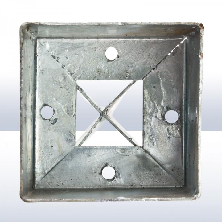 Actual product image Dema Pfosten - Einschlagbodenhülse Einschlaghülse Bodenhülse Pfostenträger 91x91x900