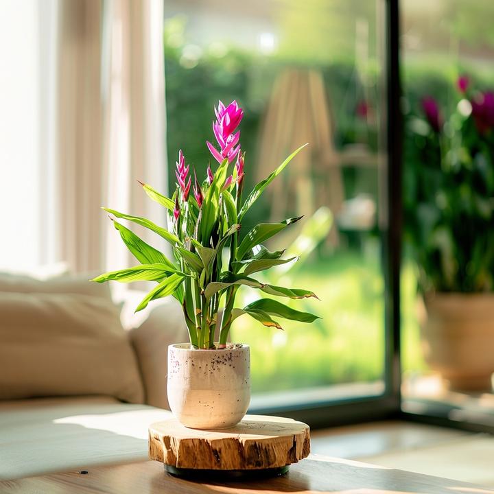 Produktbild Plant in a Box Curcuma alismatifolia 'Siam Splash' - Kurkumen (40 cm, Tierfreundlich)