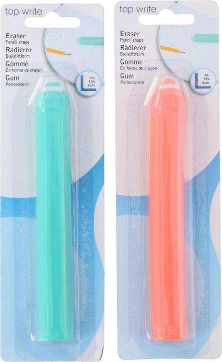 Produktbild Topwrite Eraser pencil14,8x2cm 2ass clr
