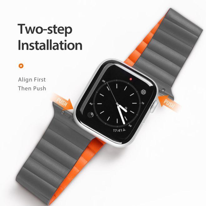 Image du produit Dux Ducis magnetic strap watch strap 7/6/5/4/3/2 (40 mm, 38 mm, 41 mm, Silicone, Apple Watch Series 1, Apple Watch Series 2, Apple Watch Series 3, Apple Watch Series 4, Apple Watch Series 5, Apple Watch Series 6, Apple Watch Series 7, Apple Watch Series 8, Apple Watch Series 9, Apple Watch SE)