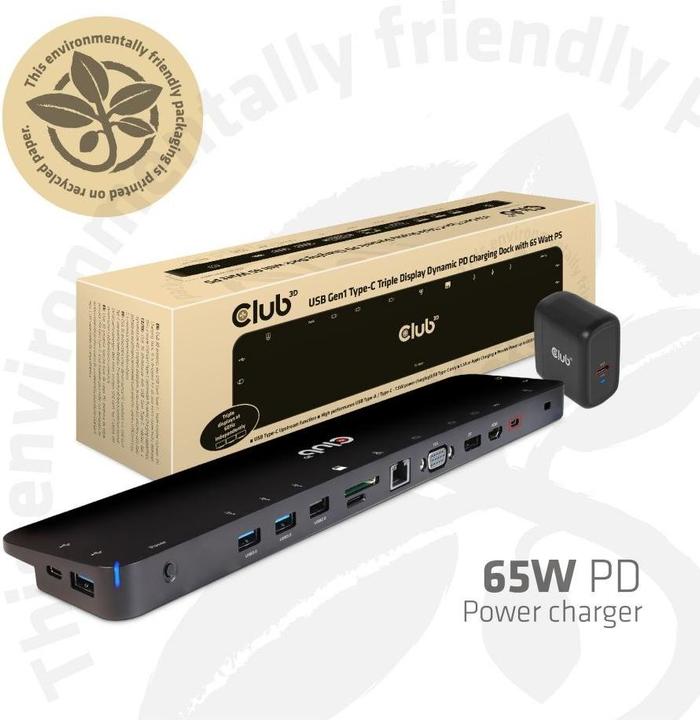 Produktbild Club 3D Triple Display Dynamic (Docking Port, 4 Ports)