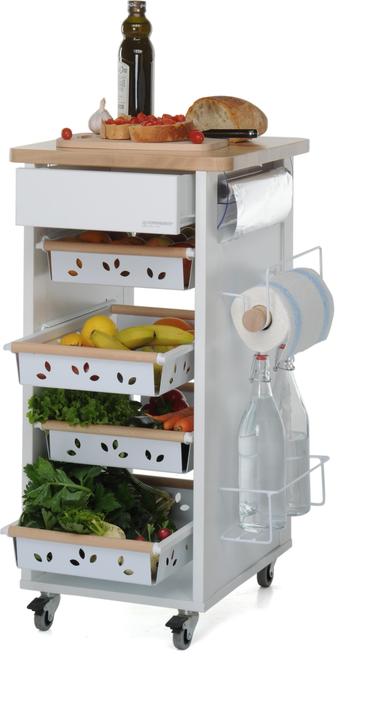 Image du produit Foppapedretti Foppa Bistrot Chariot de cuisine Noyer 4