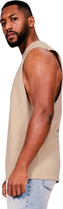 Actual product image Universal Textiles Mens Ringspun Cotton Drop Arm Holes Tank Top (M)