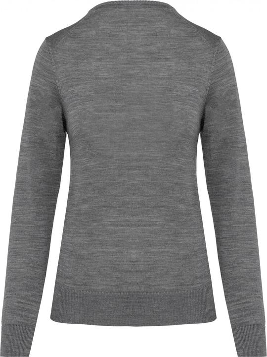 Actual product image Kariban Women's merino v-neck sweater (M)