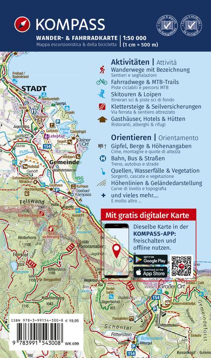 Immagine prodotto Wanderkarten-Set 699 Südtirol / Alto Adige / South Tyrol (4 Karten) 1:50.000