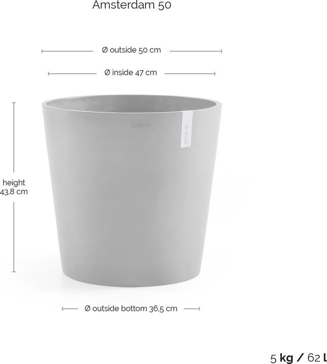 Actual product image Ecopots Amsterdam (50 cm)