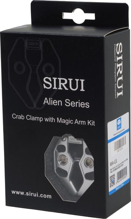 Image du produit Sirui MA-GS Crap Clamp avec bras magique et support pour smartphone Argenté (Pince de pied)