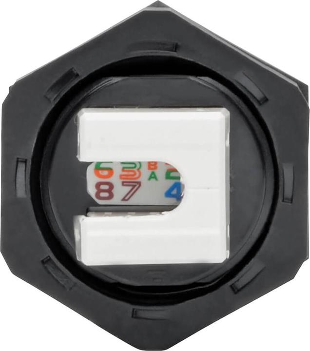 Produktbild Eaton Keystone Jack Cat6/Cat5e RJ45 Shielded Dust Cap Industrial - 110 Punch Down IP68 TAA (RJ45)