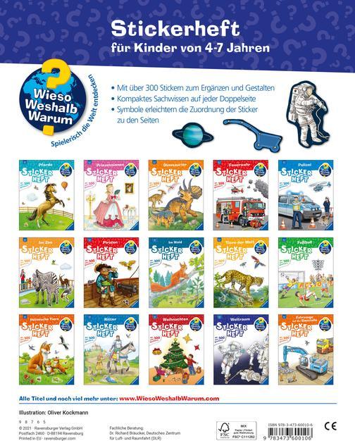 Produktbild Ravensburger Wieso? Weshalb? Warum? Stickerheft: Weltraum