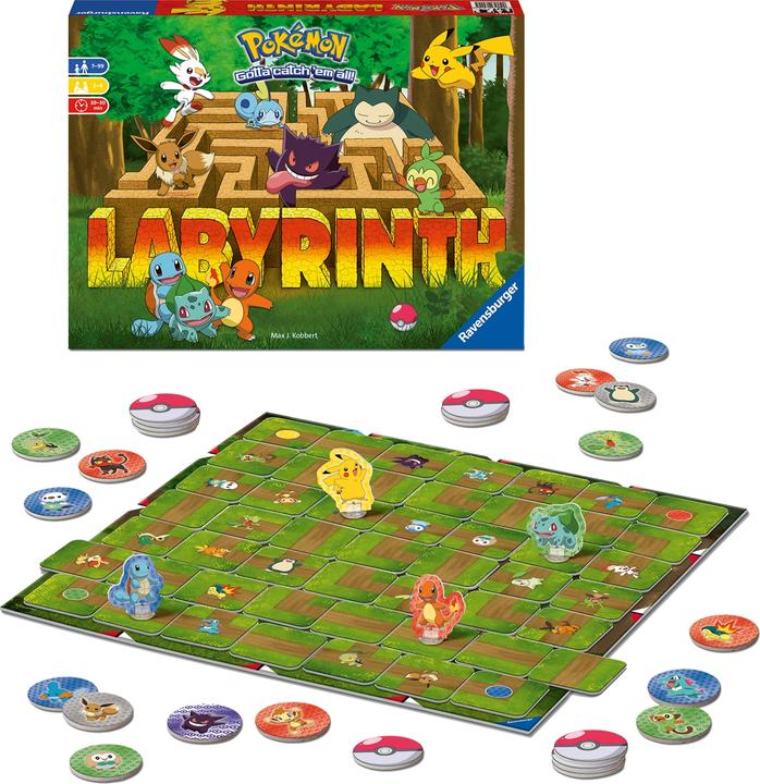 Image du produit Ravensburger Labyrinthe Pokémon (Allemand, Français, Néerlandais, Italien, Portugais, Anglais)