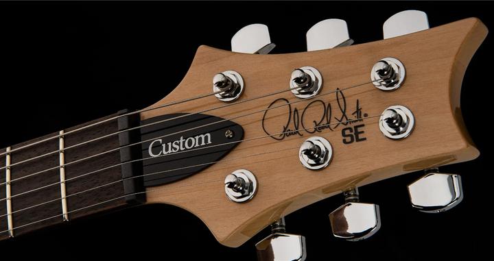 Actual product image PRS SE Custom 22 Semi-Hollow - Santana Yellow (Electric guitar, Maple, Mahogany, Rosewood)
