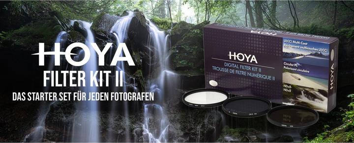 Actual product image Hoya Digital Filter Kit II (UV, CIR-PL & ND8) Filterset (82 mm, Neutral density filter, Polarizing filter, UV filter)